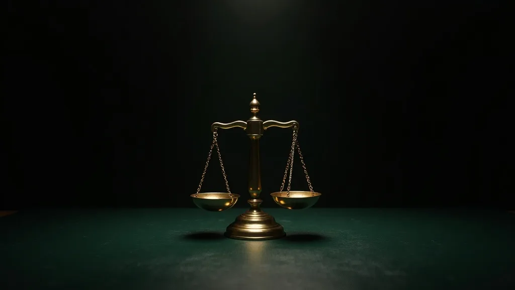 balance de la justice en laiton sur cuir vert sombre a Grenoble